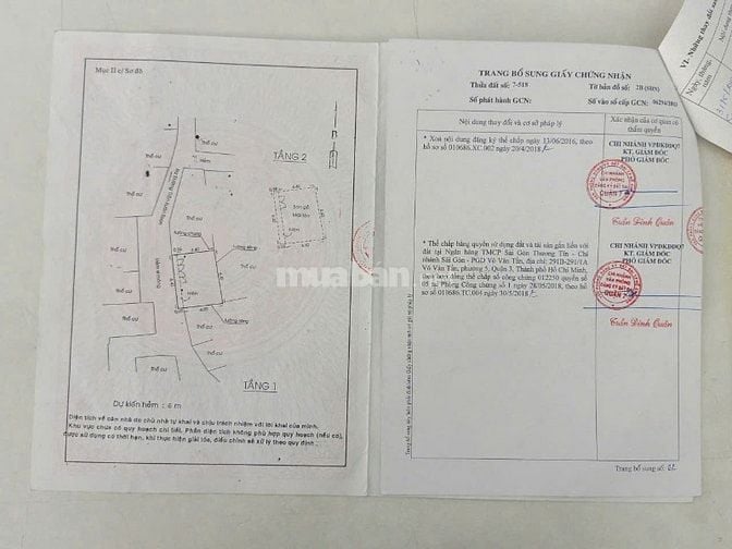 Bán nhà sau căn mặt tiền đường Trần Xuân Soạn, Phường Tân Hưng, Quận 7