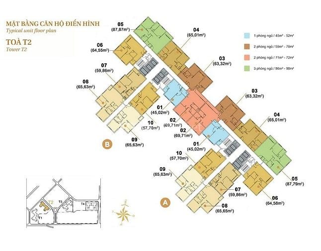 Bán Căn hộ tại Masteri Thảo Điền tầng cao 2 phòng ngủ view đẹp 70m2