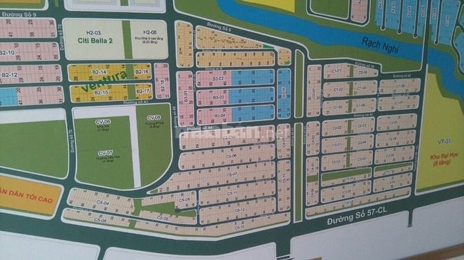 Bán đất dự án Kiến Á P Cát Lái đường NT. Định Quận 2 (100m2) 66 tr/m2