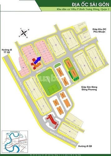 Bán đất dự án 10 mẫu đường ND.Trinh Quận 2 cũ nền C7 (200m2) 103 tr/m2