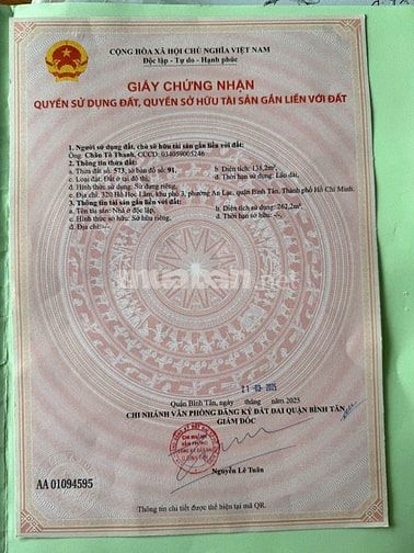 Bán nhà mặt tiền kinh doanh Hồ Học Lãm, gần Võ Văn Kiệt, giá 23 tỷ