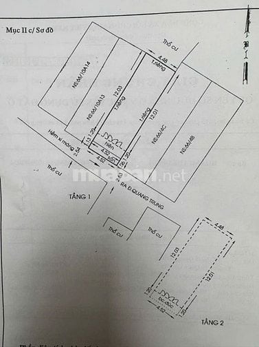 1lầu(4,5x14,3=64,35m2) ôtô đổ cách nhà 35m hẻm Quang Trung-Gần UB GVấp