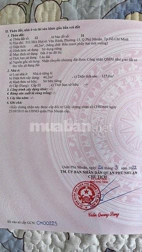 Giảm 1T, chỉ còn 9,4T. Huỳnh Văn Bánh, P.13,Q.PN, 40m2, full nội thất