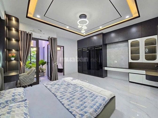 Nhà 4,5x30m Xây 1Trệt 2Lầu 4 Phòng Ngủ 5wc,Sổ Hồng Riêng,Đường Xe Hơi