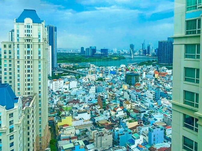 Căn hộ bán tại The Manor Bình Thạnh tầng cao gồm 2 phòng ngủ 100m2