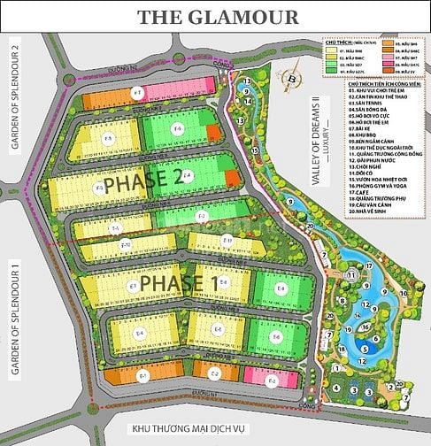 Dự án Glamour khu đô thị sinh thái chuẩn phong cách Châu Âu