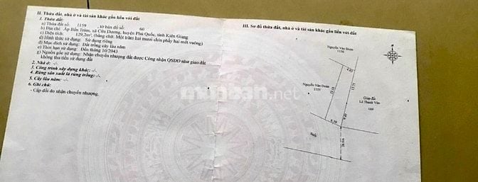 Đất  tuyen tranh Phú Quốc cần bán