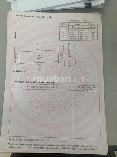 2 lô đường Nguyễn Nghiễm,Hòa Hải ,169m2,H: Đông,giá:8,5 tỷ 