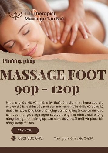 MASSAGE TẬN NƠI TP.HCM TỪ 12H ĐẾN 2H SÁNG