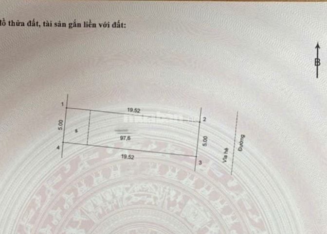 LIỀN KỀ KĐT MỚI KIM CHUNG - HOÀI ĐỨC: DT 97,6M2 - MT 5M - VỈA HÈ RỘNG