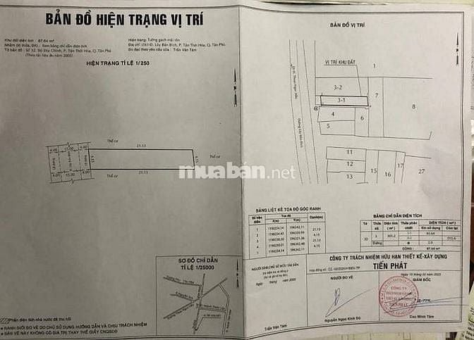 🌷 🌷 🌷 BÁN NHÀ MẶT TIỀN : 38B1 LŨY BÁN BÍCH - P. TÂN THỚI HÒA - Q.TP