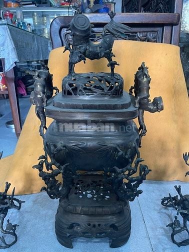 Bộ Lư Trúc cũ cao 67 nặng 23kg