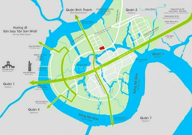 Bán Căn hộ tại Thủ Thiêm Lakeview 2 view đẹp gồm 3 phòng ngủ 98m2 