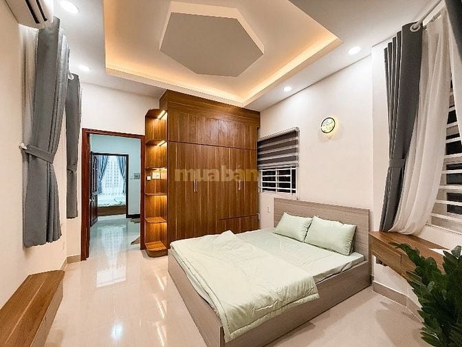 ⭐️Nhà tuyệt đẹp 4 Lầu Cao Cấp góc 2 mặt hẻm xe hơi Lê Quang Định, P5, 