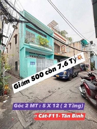 bán nhà 2 mặt tiền hẻm xe hơi 