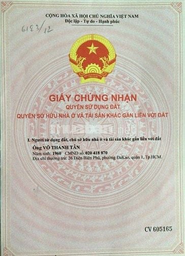 Bán nhà mặt tiền góc ngã ba Phan Văn Trị, Bùi Đình Túy - DT 57.9m2