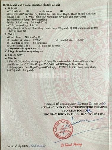 Bán nhà mặt tiền góc ngã ba Phan Văn Trị, Bùi Đình Túy - DT 57.9m2