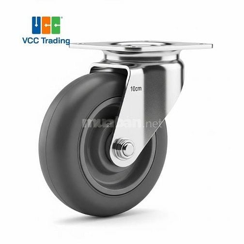 Bánh xe đẩy công nghiệp PU, Nylon, Thép, Cao Su giá tốt