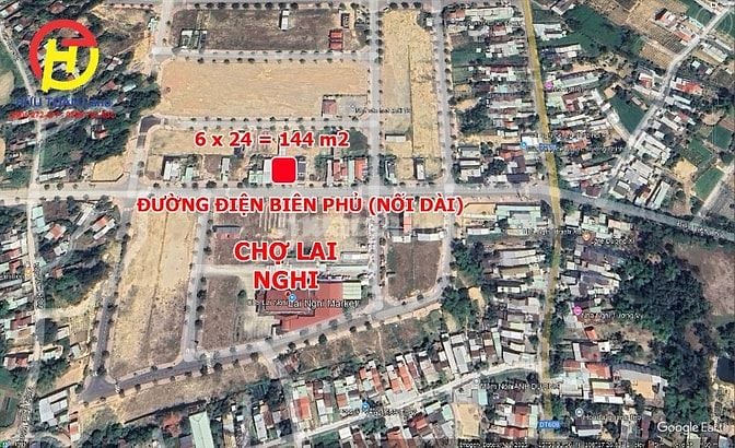 Chợ Lai Nghi (có sổ): Bán lô mặt tiền đường Điện Biên Phủ; trước chợ