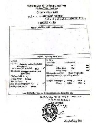 Nhà mặt tiền trung tâm Quận 1, Calmette, 2 căn liền kề , 132,5m² 