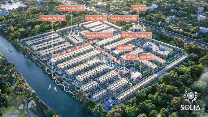 Biệt thự Solia Bến Lức – sổ hồng riêng, ưu đãi lên đến 200 triệu