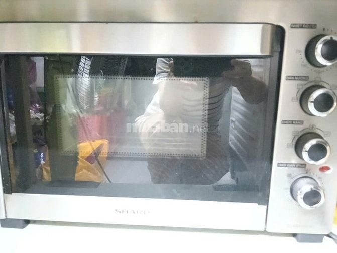 Thanh lý lò nướng Sharp và máy xay sinh tố cối thủy tinh, mới 95%