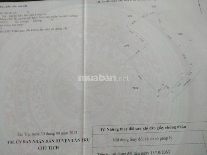 Cần bán 5653m2 đất lúa ven sông ấp 3,Tân Phước Tây, Tân Trụ, Long An