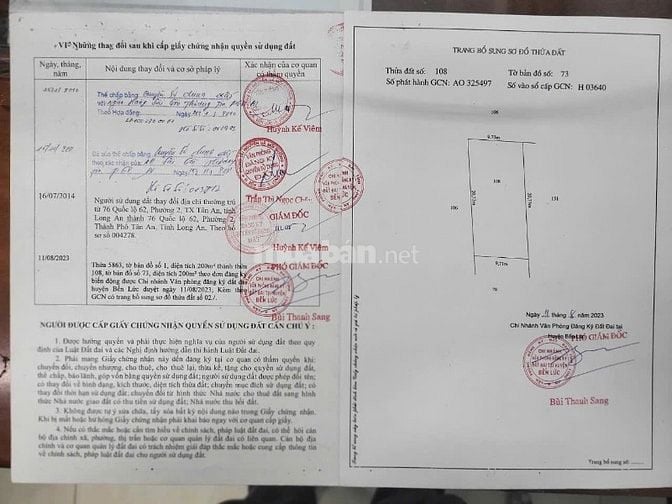 Cần bán nhà MTKD đường Quốc Lộ 1A, Thị trấn Bến Lức.