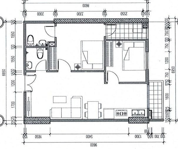 Chính chủ cần bán Căn hộ tầng 8 (60m2,2PN,2WC)-IRIS TOWER Thuận An