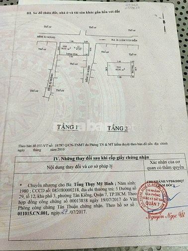 Nhà chính chủ bán diện tích 5 x 10