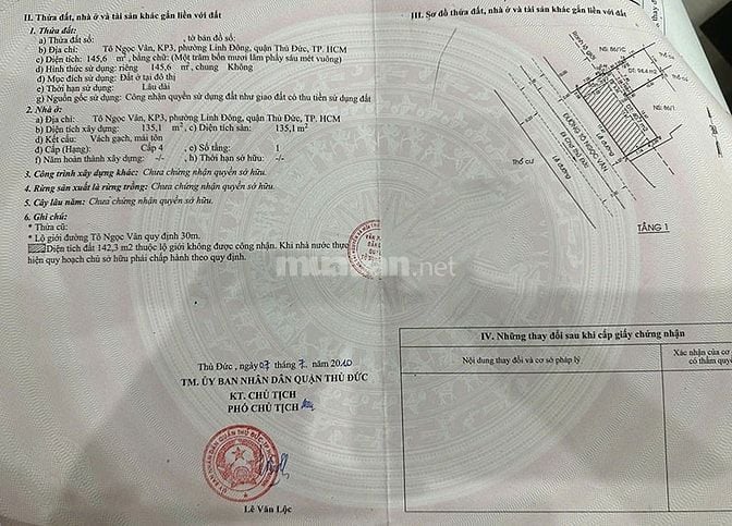 Bán mặt tiền 20m Tô Ngọc Vân Thủ Đức, 370m², có dòng tiền, giá 60 tỷ
