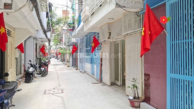 Hẻm xe hơi Nguyễn Đ Chiểu Ngang 4m,2 Tầng,Gần Trường học,Chợ,Ẩm thực 