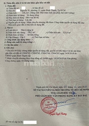Bán Nhà Mặt Tiền Đường Nguyễn Xí