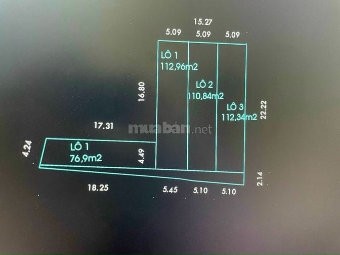 Bán lô đất 455m (15.3x25) MT đường dự phóng 12m+ mặt hẻm 5m vị trí đẹp