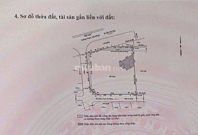 Bán đất 3 mặt tiền Phạm Văn Đồng, 1.300m², vị trí đắc địa, giá 185 tỷ