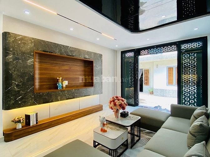 Nhà dài 17,5m ngay Bình Quới, BThanh. Hẻm oto giá chốt 4ty450