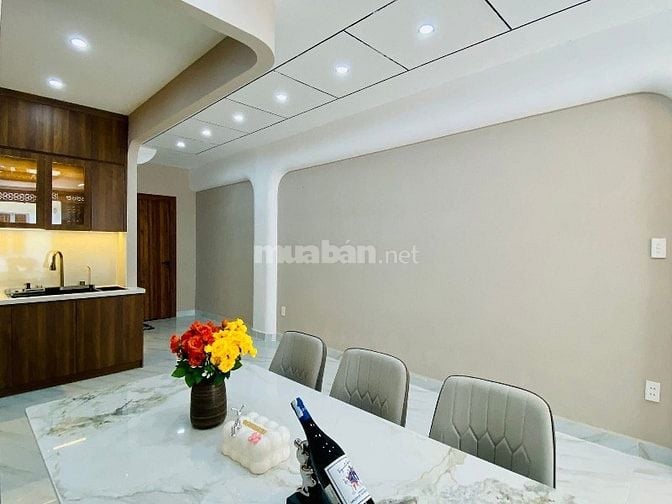 Nhà dài 17,5m ngay Bình Quới, BThanh. Hẻm oto giá chốt 4ty450