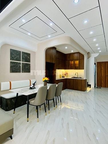 Nhà dài 17,5m ngay Bình Quới, BThanh. Hẻm oto giá chốt 4ty450