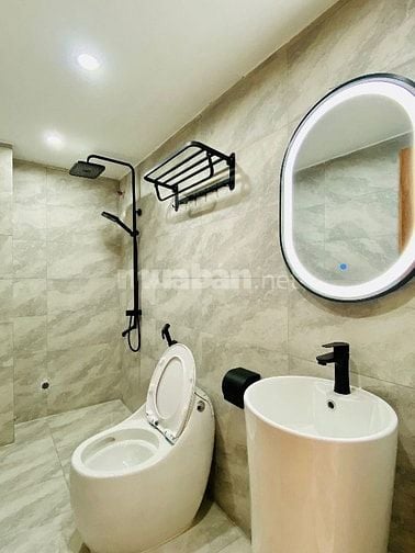 Nhà dài 17,5m ngay Bình Quới, BThanh. Hẻm oto giá chốt 4ty450