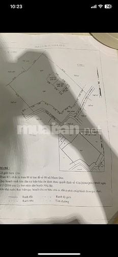 Bán lô đất đường Lê văn Lương nhơn Đức 1500 m2 thổ cư 24,8 tỷ