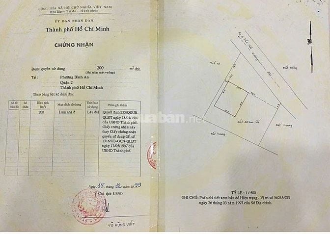 Bán đất khu Trần Não, 722,7m², mặt bằng lớn hiếm có, giá 270 triệu/m2