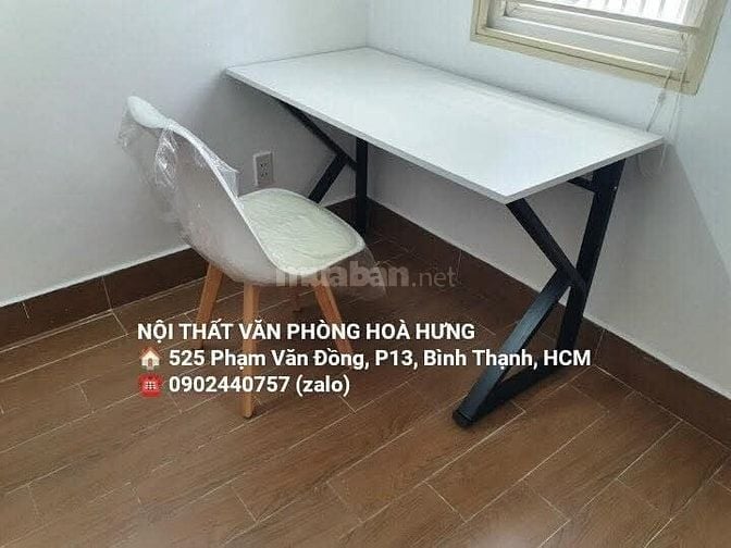 Bàn làm việc , bàn học chân sắt giá rẻ tại HCM - Nhận làm theo yêu cầu