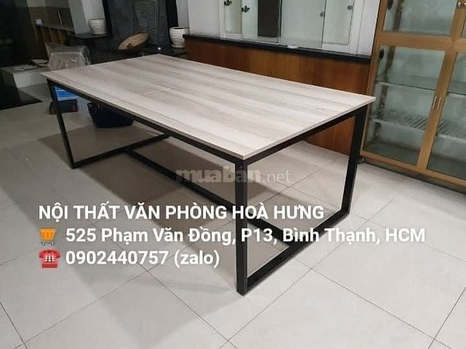 Bàn làm việc , bàn học chân sắt giá rẻ tại HCM - Nhận làm theo yêu cầu