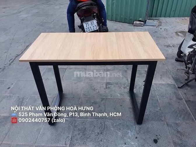 Bàn làm việc , bàn học chân sắt giá rẻ tại HCM - Nhận làm theo yêu cầu
