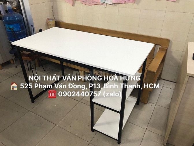 Bàn làm việc , bàn học chân sắt giá rẻ tại HCM - Nhận làm theo yêu cầu