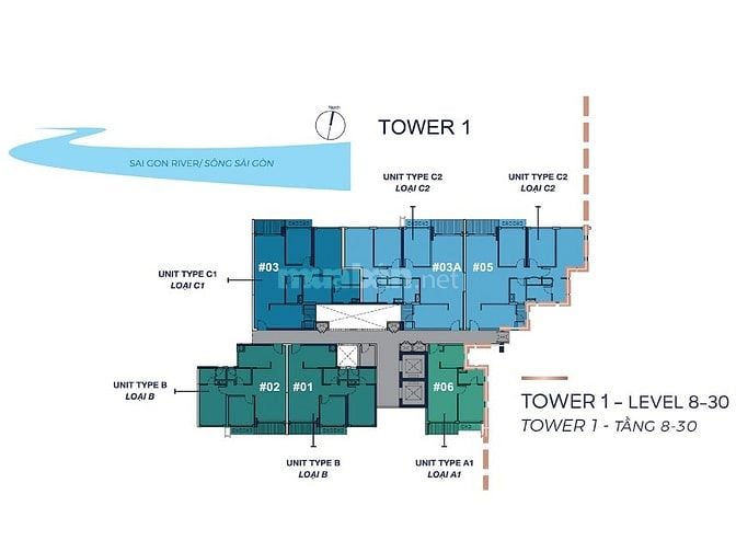 Bán Căn hộ tại Q2 Thảo Điền gồm 2 phòng ngủ tầng cao view city 71m2