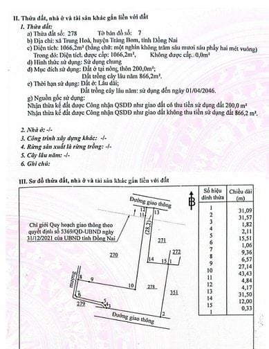 CHÍNH CHỦ BÁN LÔ ĐẤT NHÀ VƯỜN 2 MẶT TIỀN THỔ CƯ TRẢNG BOM - ĐỒNG NAI