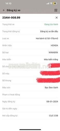 Winner V3 ABS đăng ký 2024, odo ~5k km giá 31 triệ