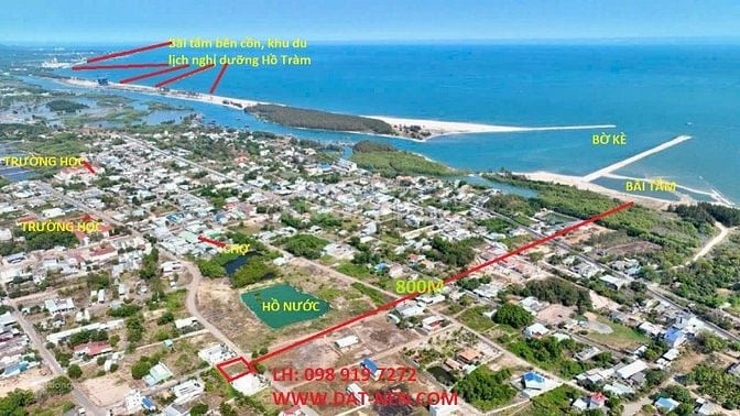 Bán đất Lộc An - Hồ Lồ, 5,6 tỷ, 485m2, mặt tiền 20m, pháp lý đầy đủ