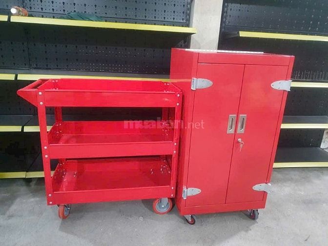 Mẫu xe đẩy dụng cụ, xe đựng đồ nghề 3 ngăn